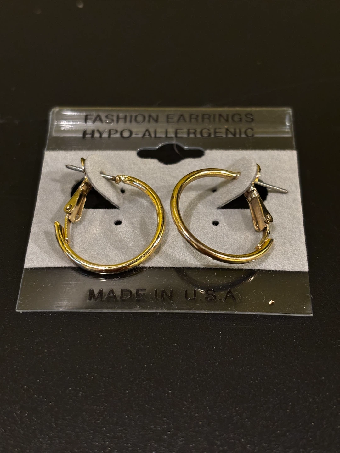 Gold Hoop Earrings - Hypo-Allergenic Fashion Earrings - photo 5
