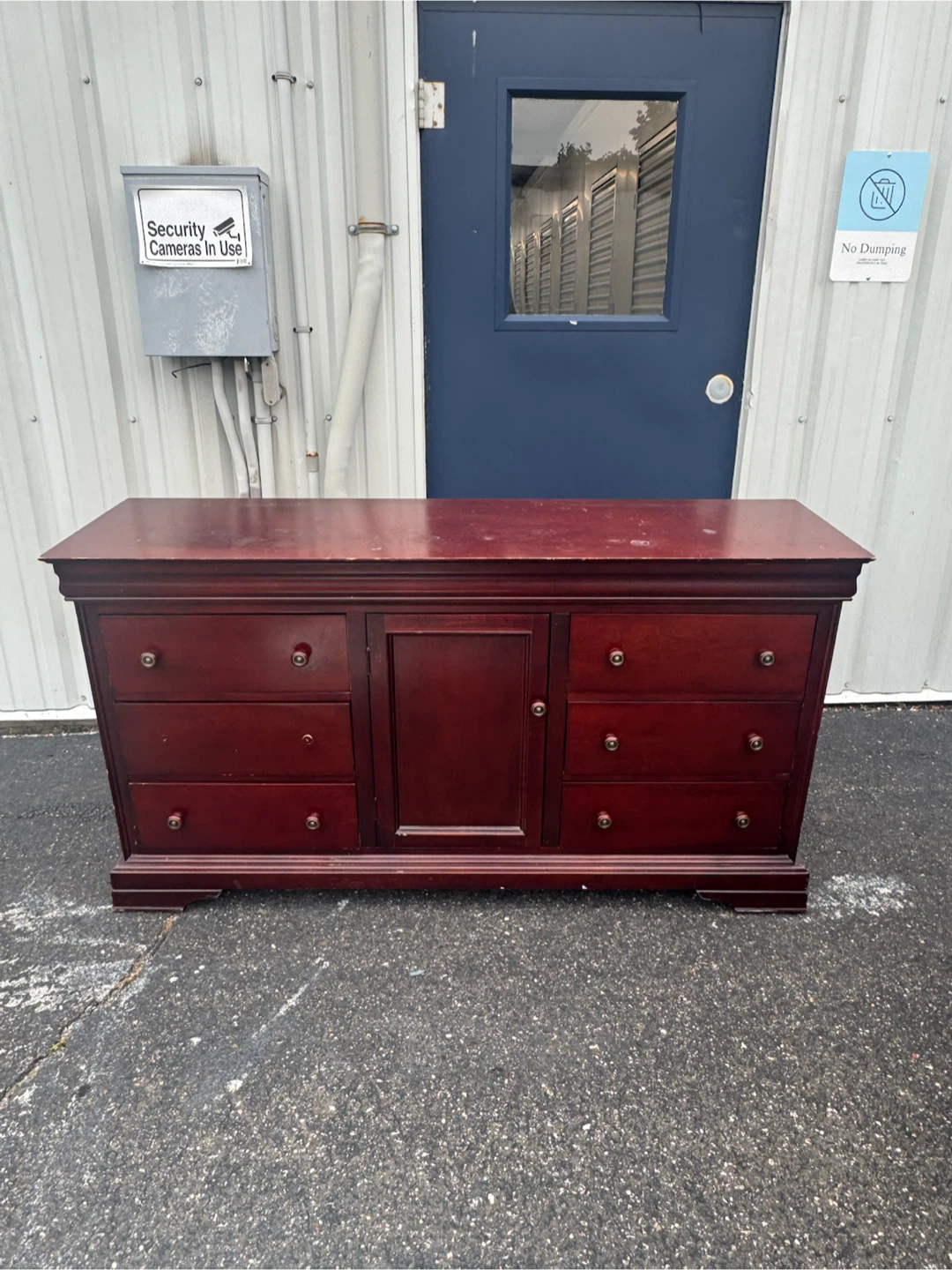 Dark Cherry Wood Dresser