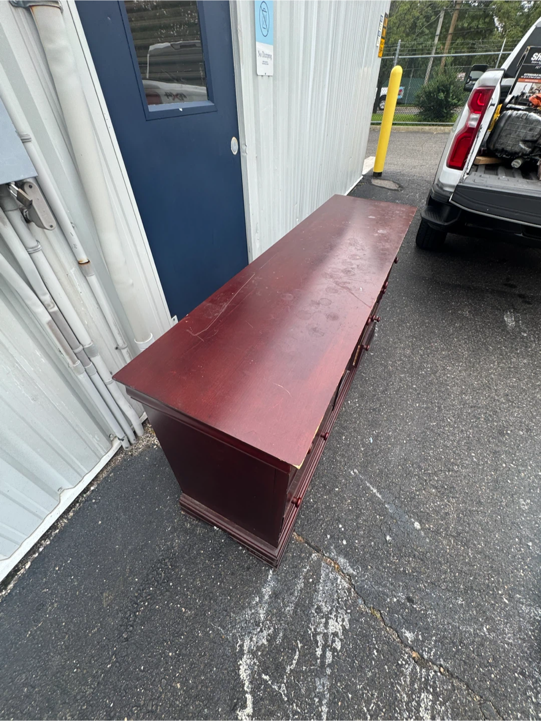 Dark Cherry Wood Dresser - photo 3
