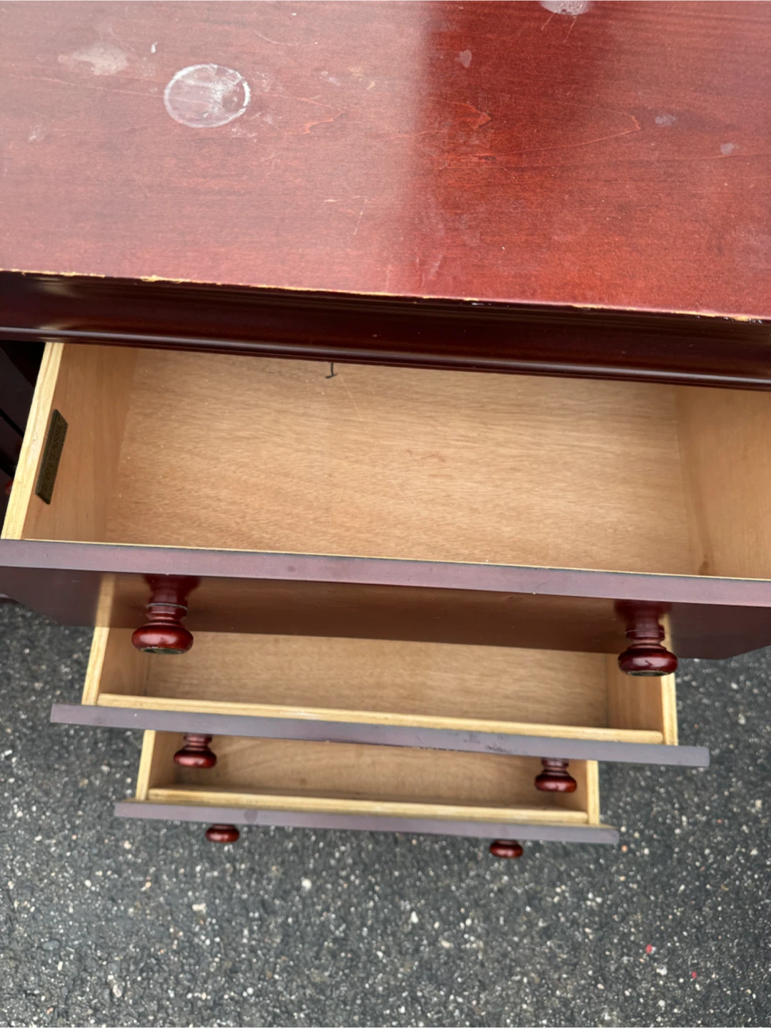 Dark Cherry Wood Dresser - photo 4