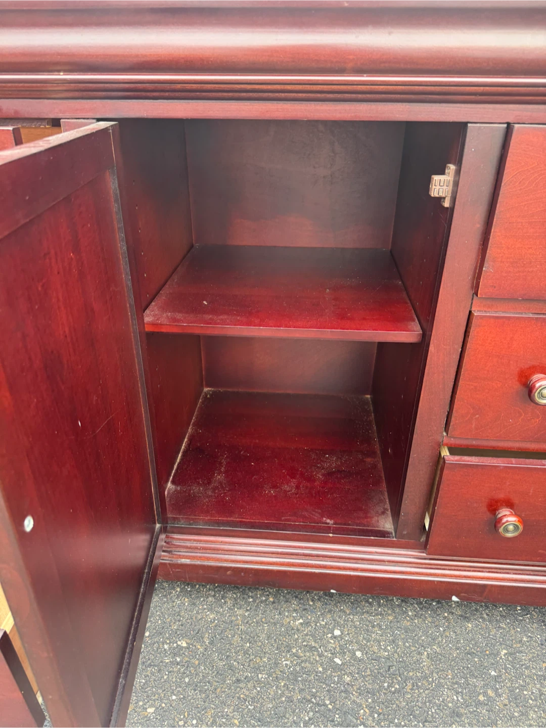 Dark Cherry Wood Dresser - photo 5