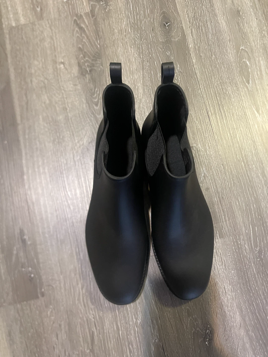 Black Chelsea Rain Boots