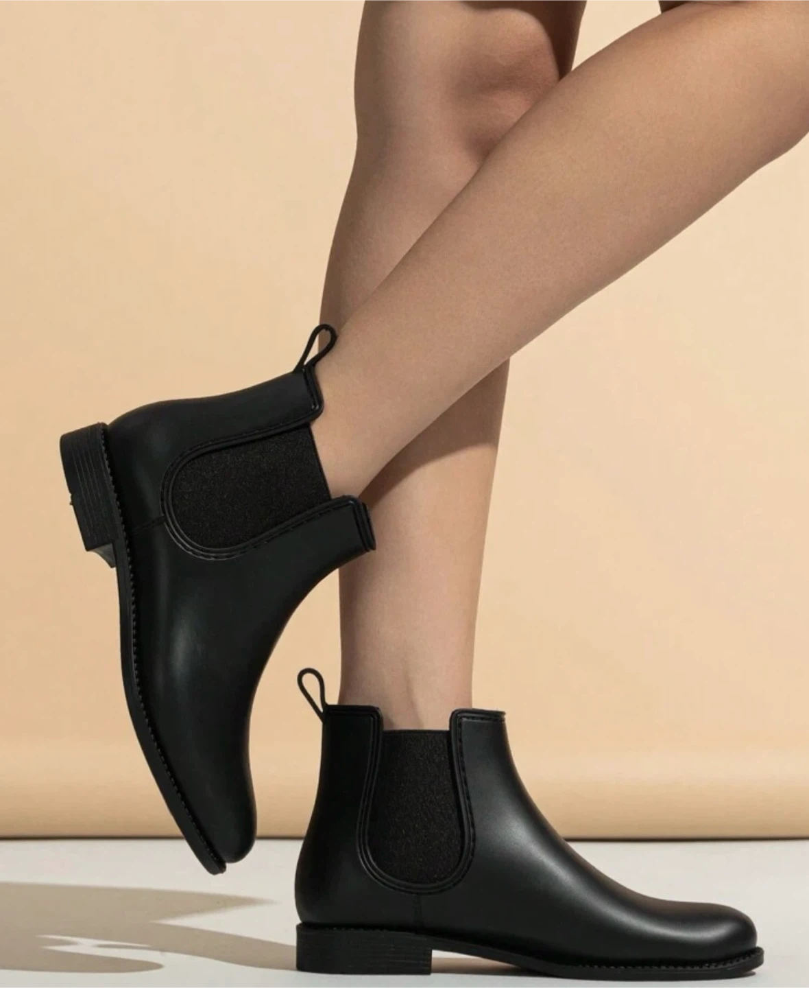 Black Chelsea Rain Boots - photo 5