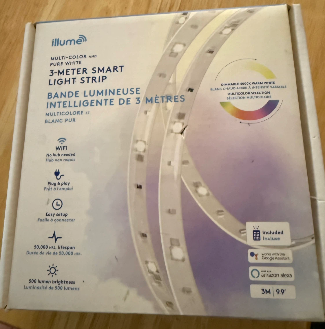 Illume 3-Meter Smart LED Light Strip - Multi-Color & Pure White