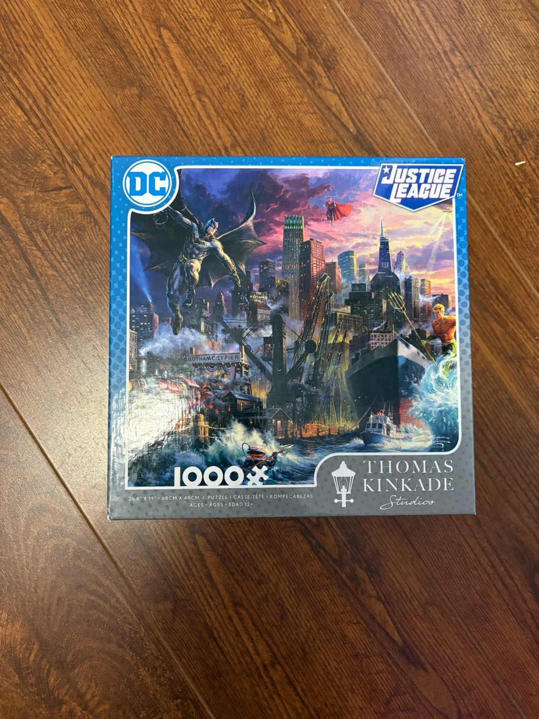 DC Justice League 1000 Piece Puzzle by Thomas Kinkade Studios