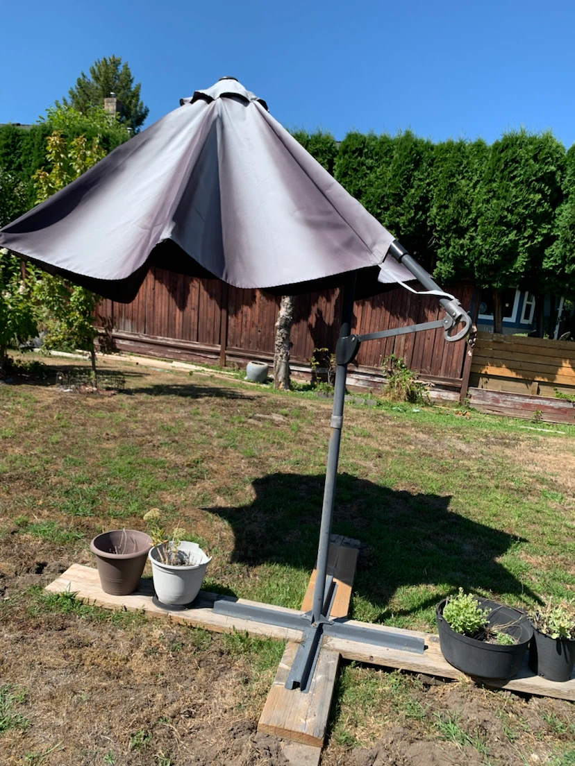 Outdoor Patio Umbrella with Base - photo 3