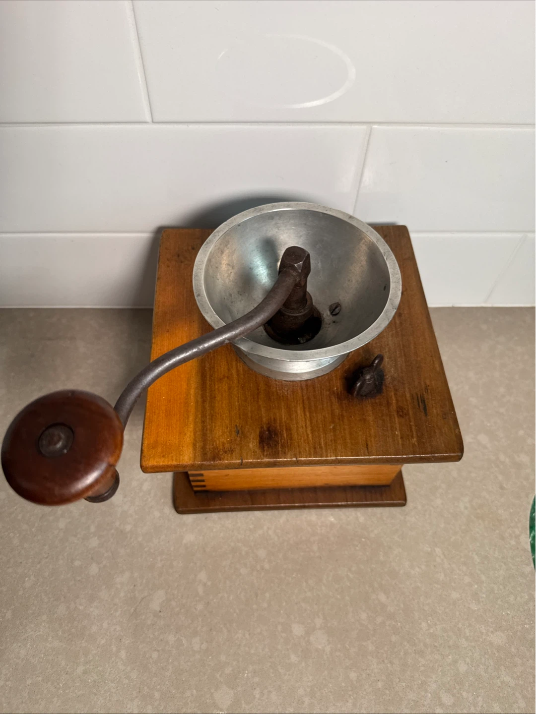 Vintage Wooden Coffee Grinder - photo 5