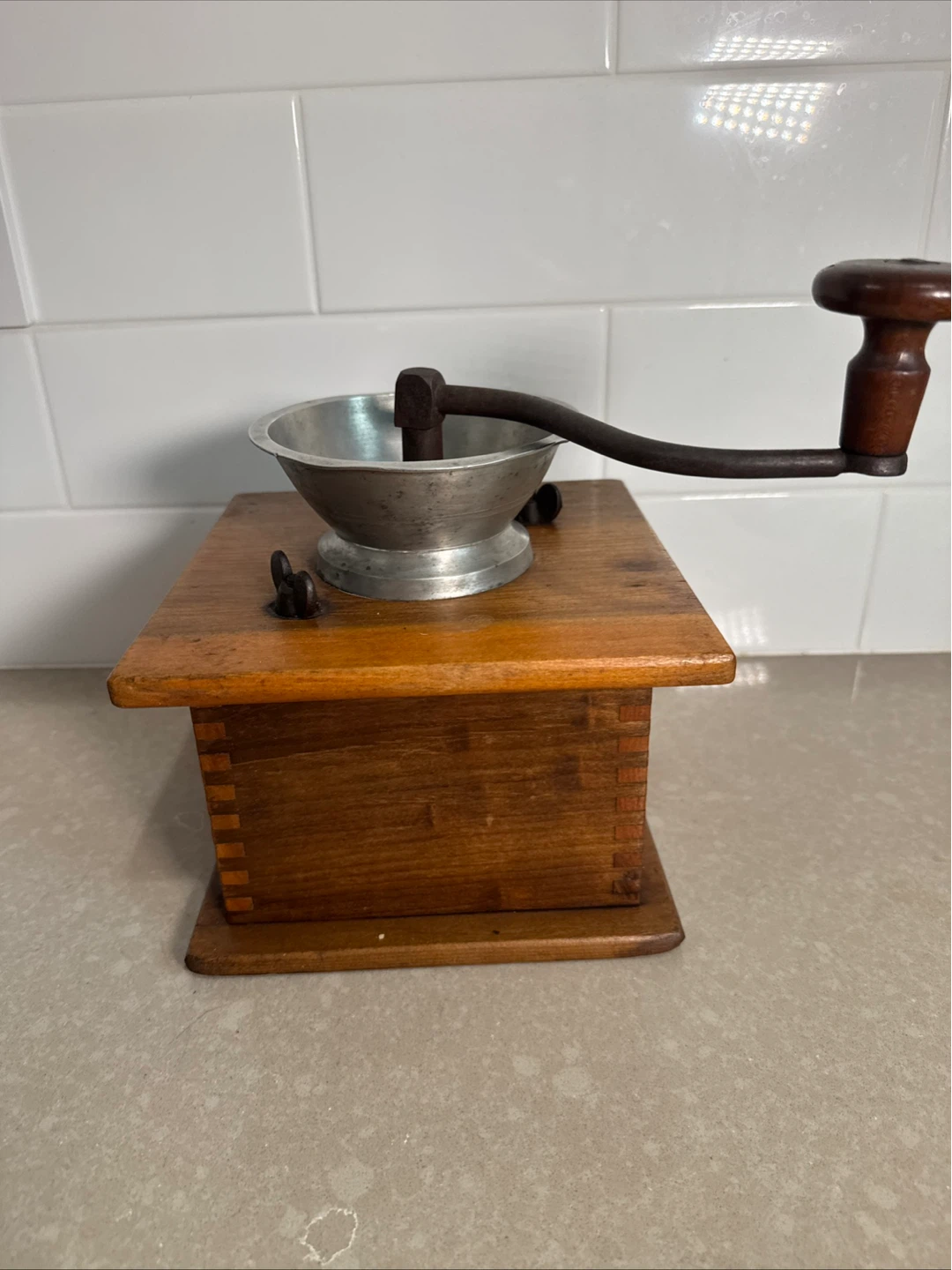 Vintage Wooden Coffee Grinder - photo 3