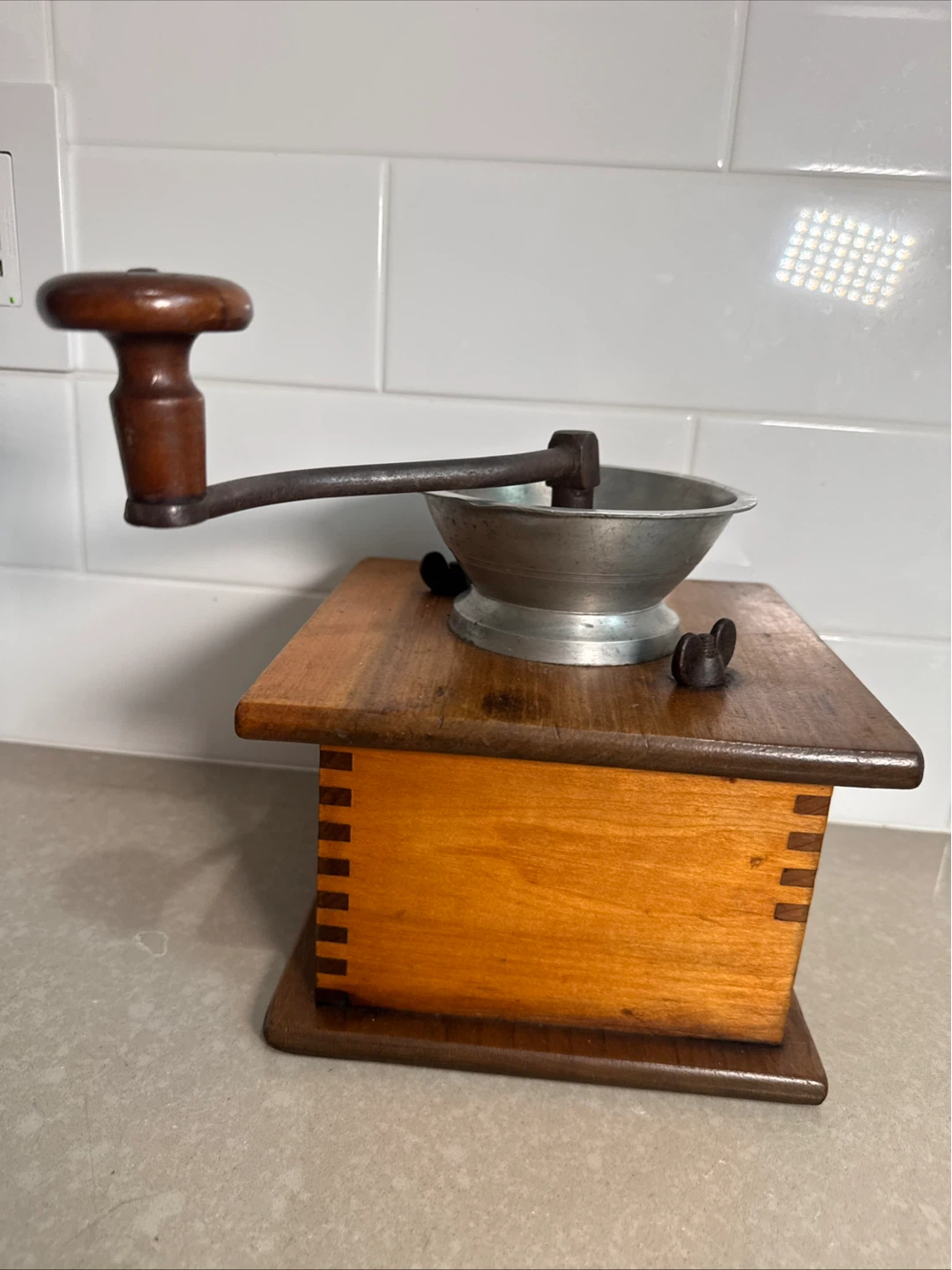 Vintage Wooden Coffee Grinder - photo 4