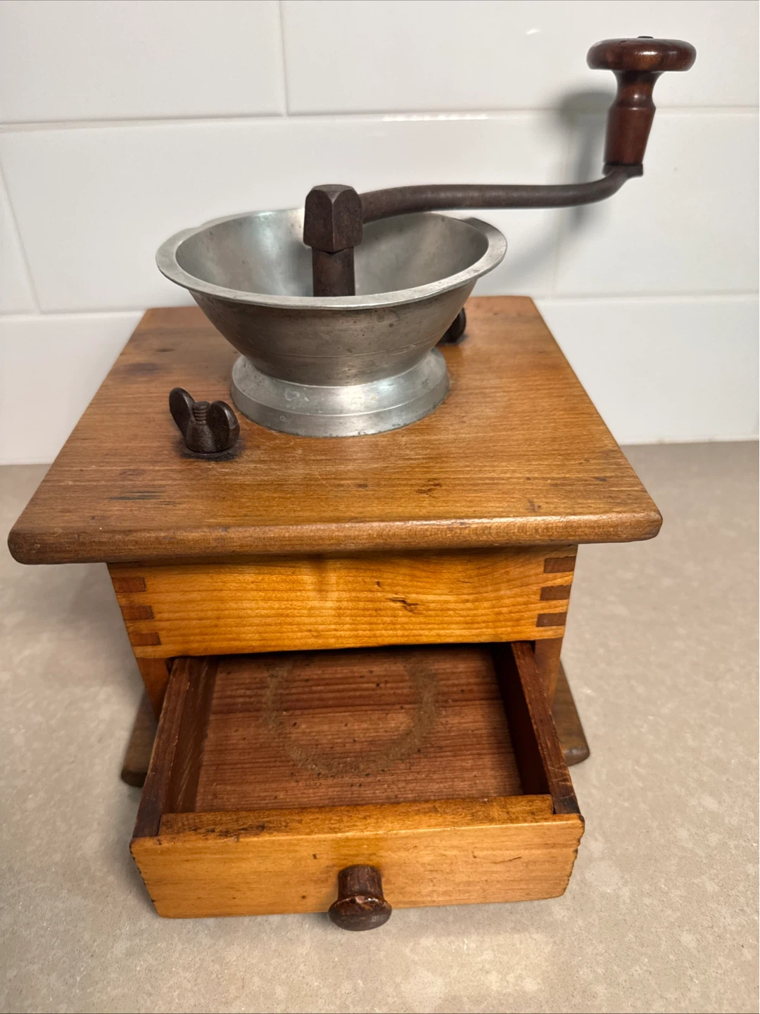 Vintage Wooden Coffee Grinder