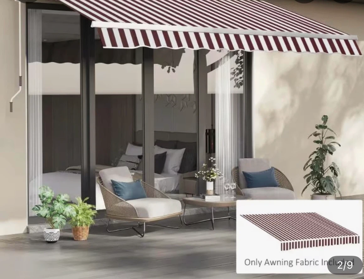 9'x 8' Outdoor Sunshade Canopy Awning Fabric
