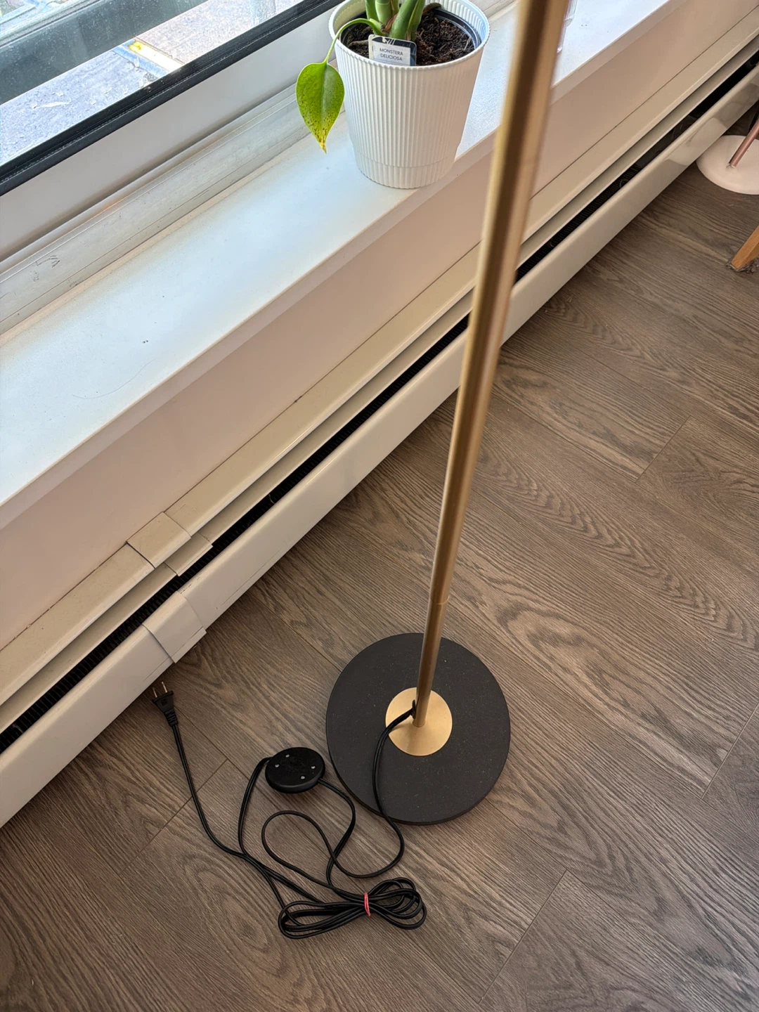 Modern Floor Lamp with 3 White Globes - photo 2
