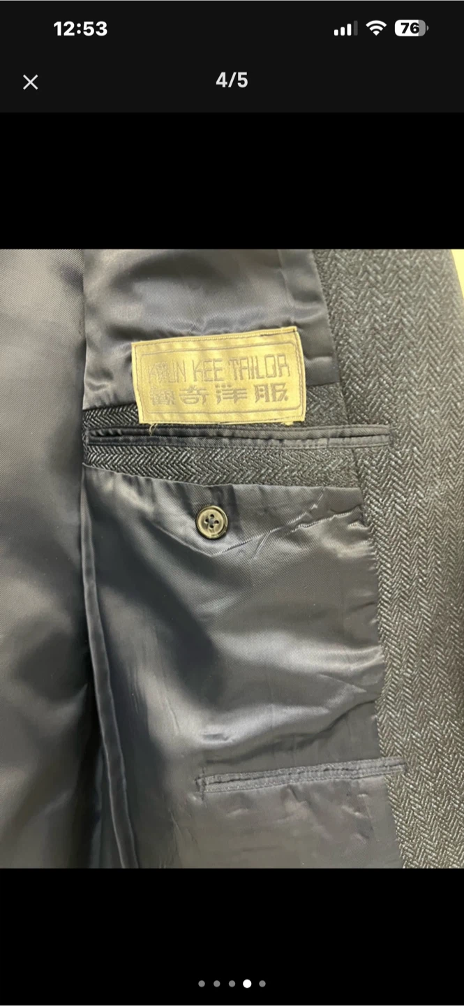 Kwun Kee Tailor Men's Herringbone Blazer - photo 2