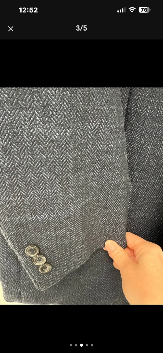 Kwun Kee Tailor Men's Herringbone Blazer - photo 3