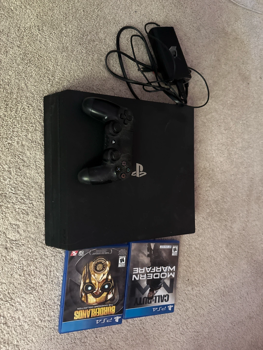 PlayStation 4 pro Console with Controller and Games