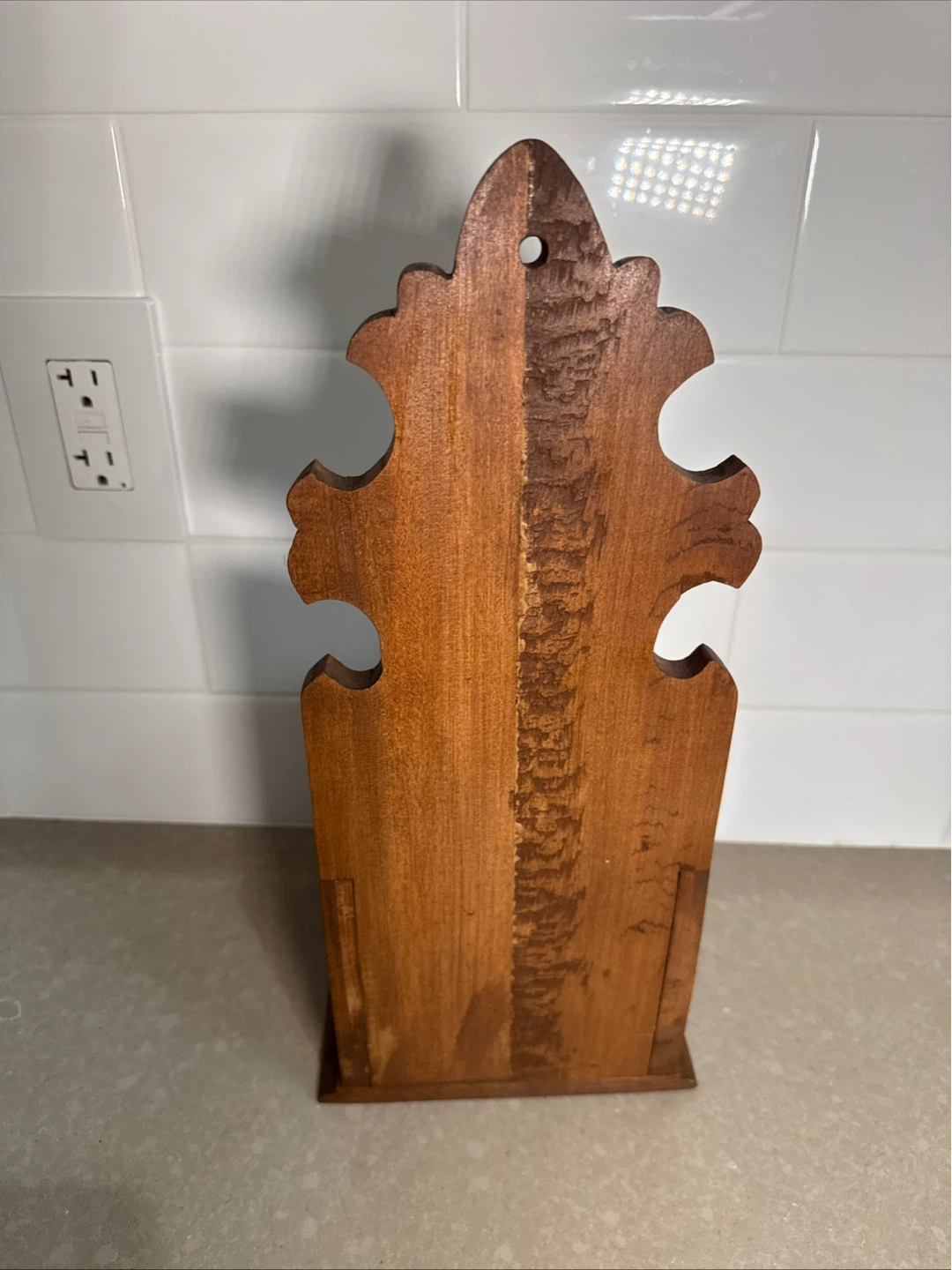 Wooden Wall Mount Mail Holder Organizer - photo 2