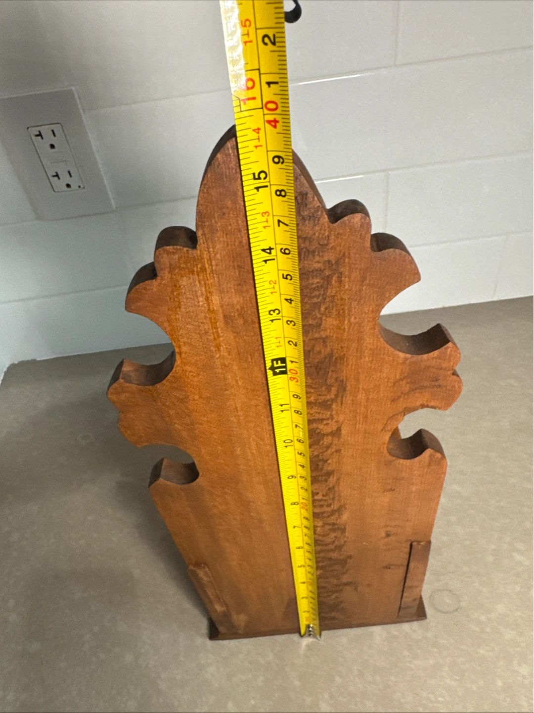 Wooden Wall Mount Mail Holder Organizer - photo 4