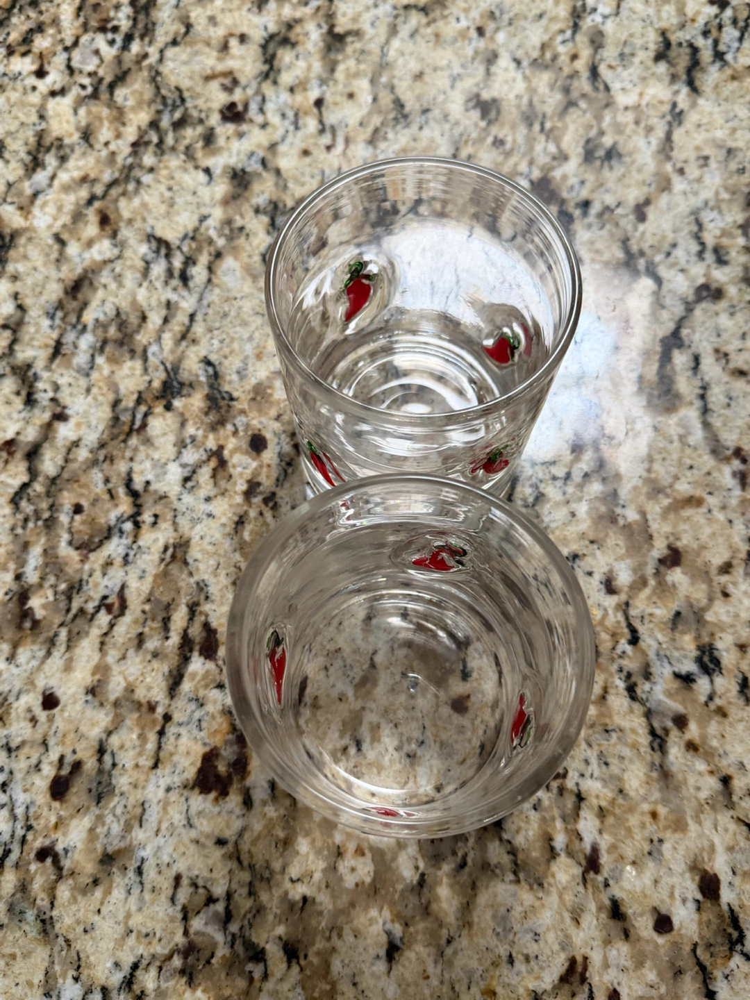 New- Set of 2 Chili Pepper glasses - photo 2