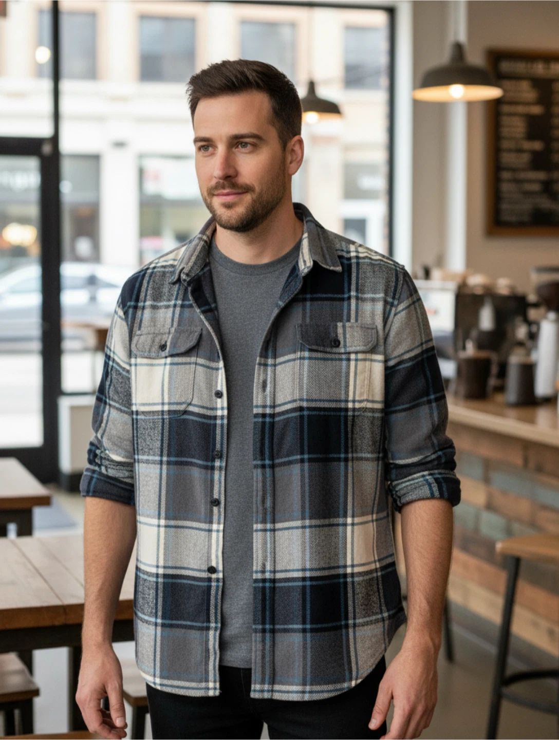 American Eagle  Plaid Flannel Shirt
