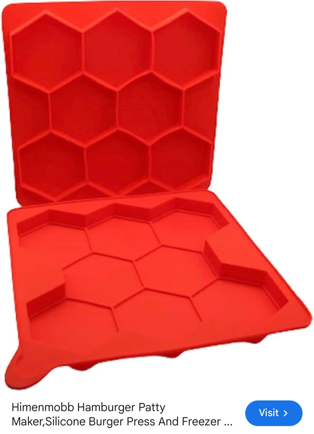 Luckxing Silicone Burger Patty Maker Press