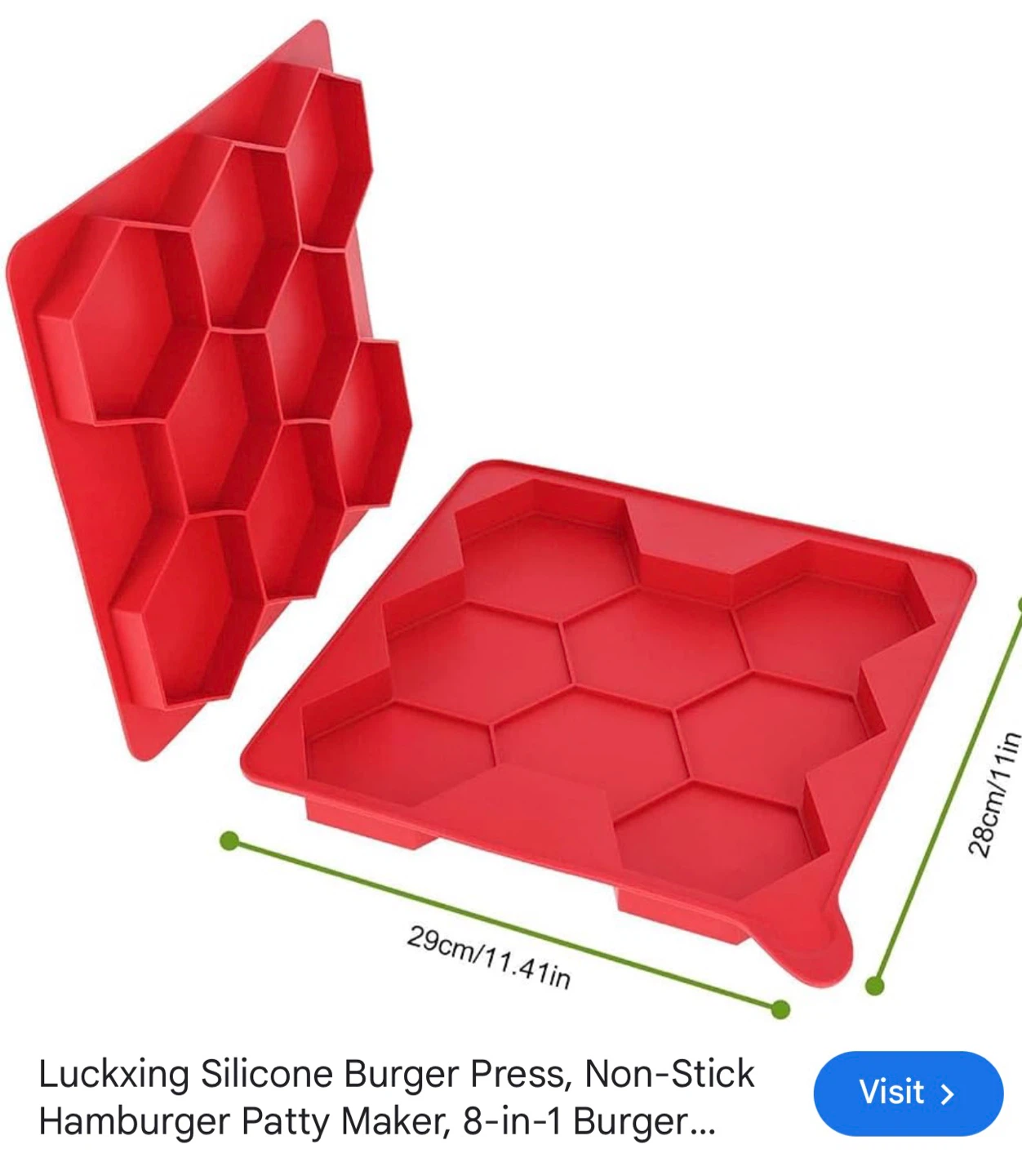 Luckxing Silicone Burger Patty Maker Press - photo 2