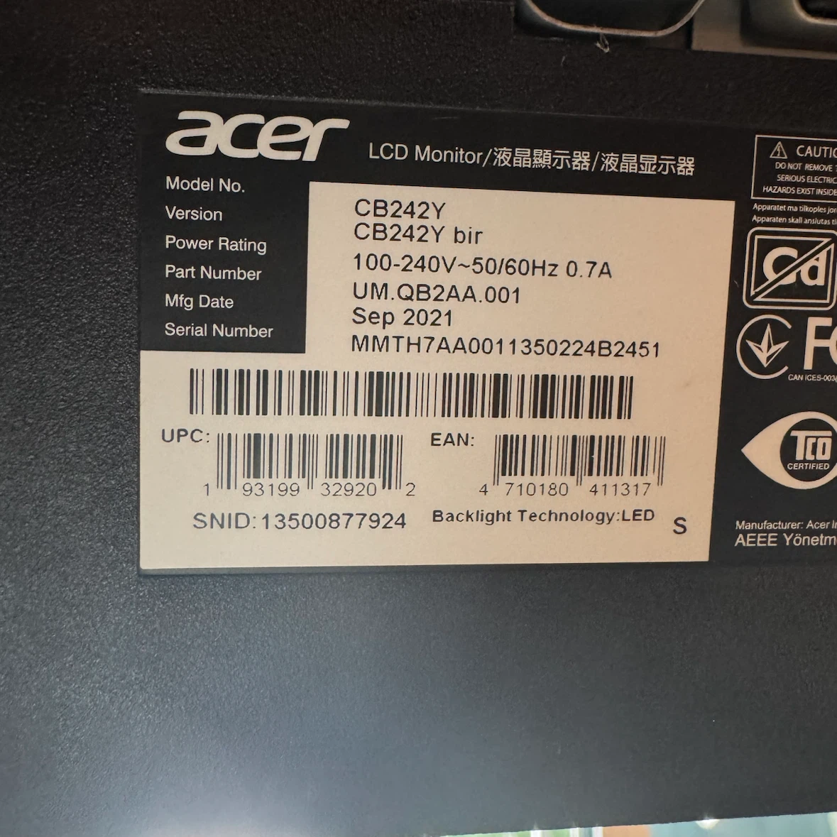 24” Full HD Portrait or Landscape LCD Monitor - photo 3