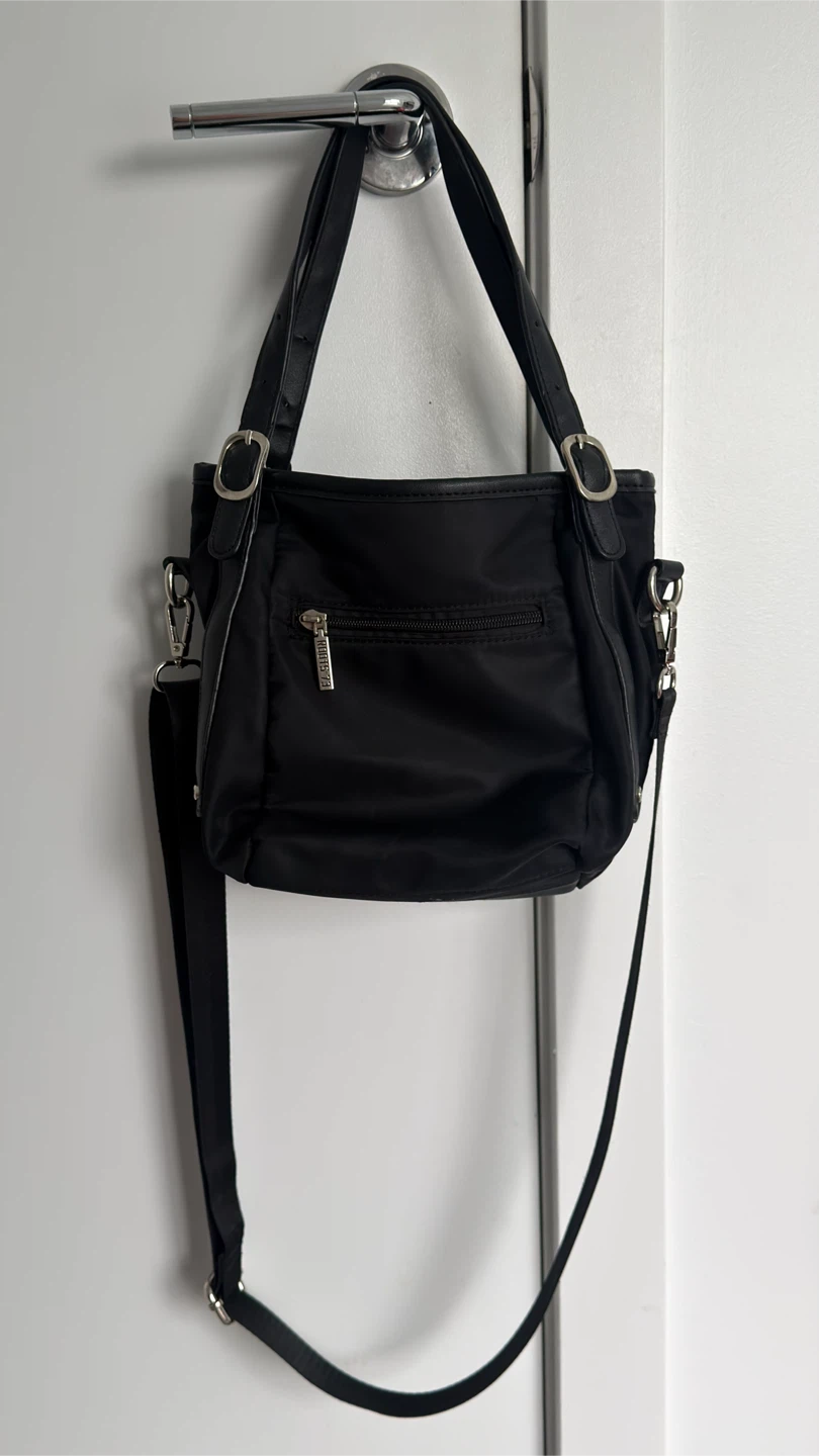 Roots 73 Black Nylon & Leather Trim Tote Bag - photo 3