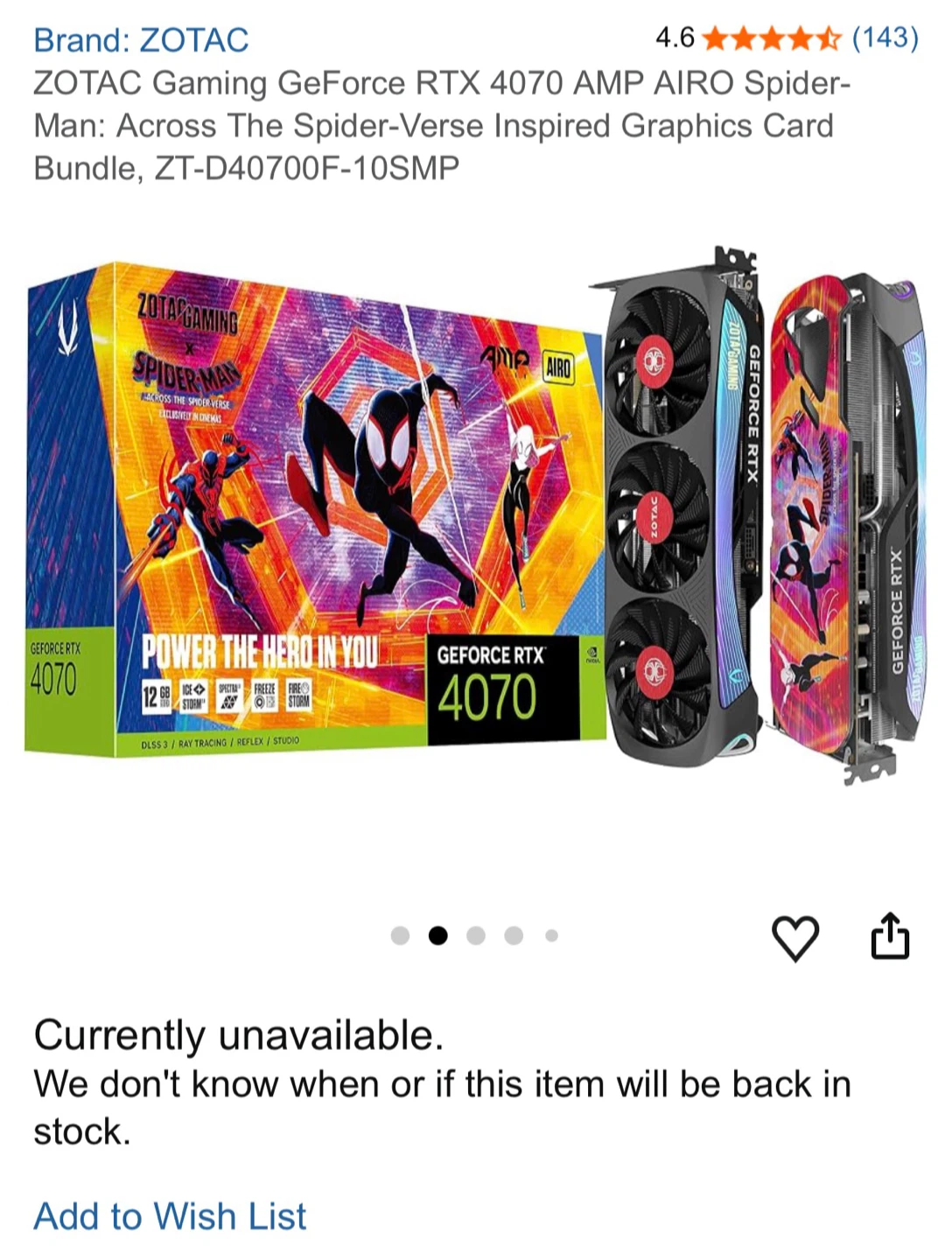 Graphics Card - RTX 4070 AMP AIRO Spider-Verse - photo 5