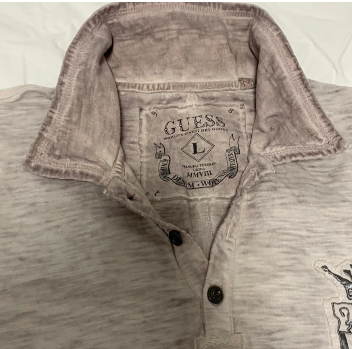 Guess Men's Polo Shirt - Size Large - photo 3