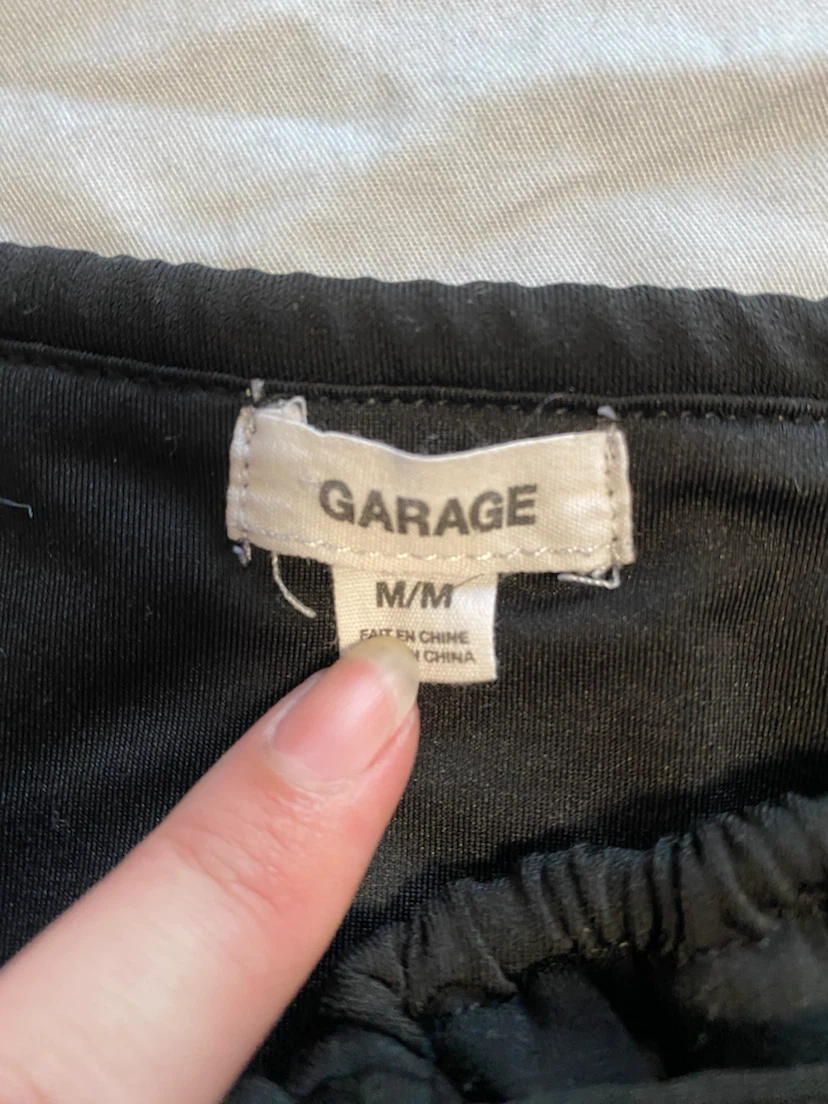 Garage Black Corset Style Crop Top - photo 2