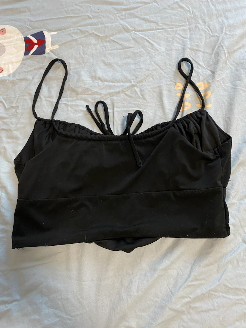 Garage Black Corset Style Crop Top - photo 3