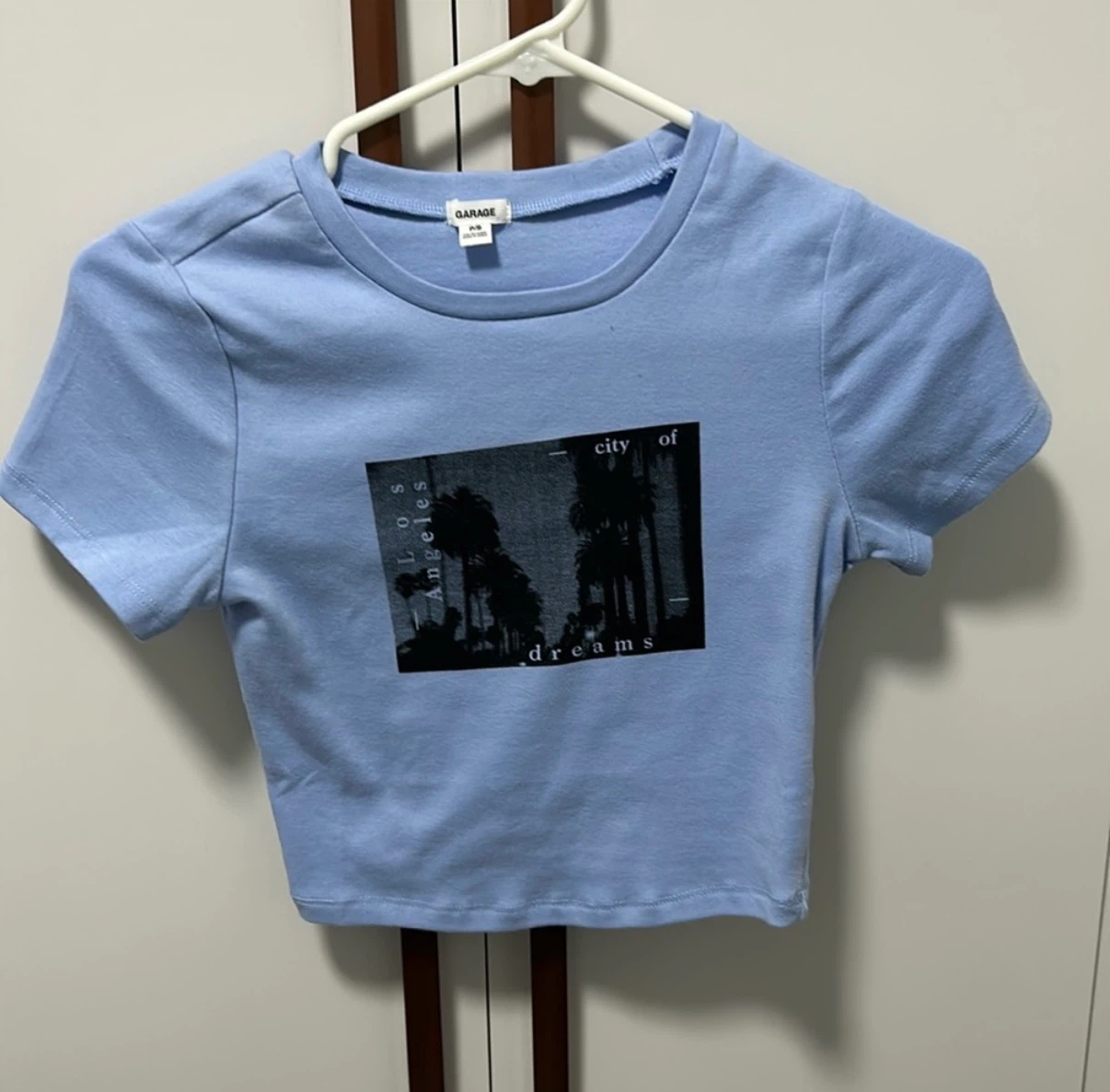 Garage Blue "Los Angeles City of Dreams" Crop Top - Size XS