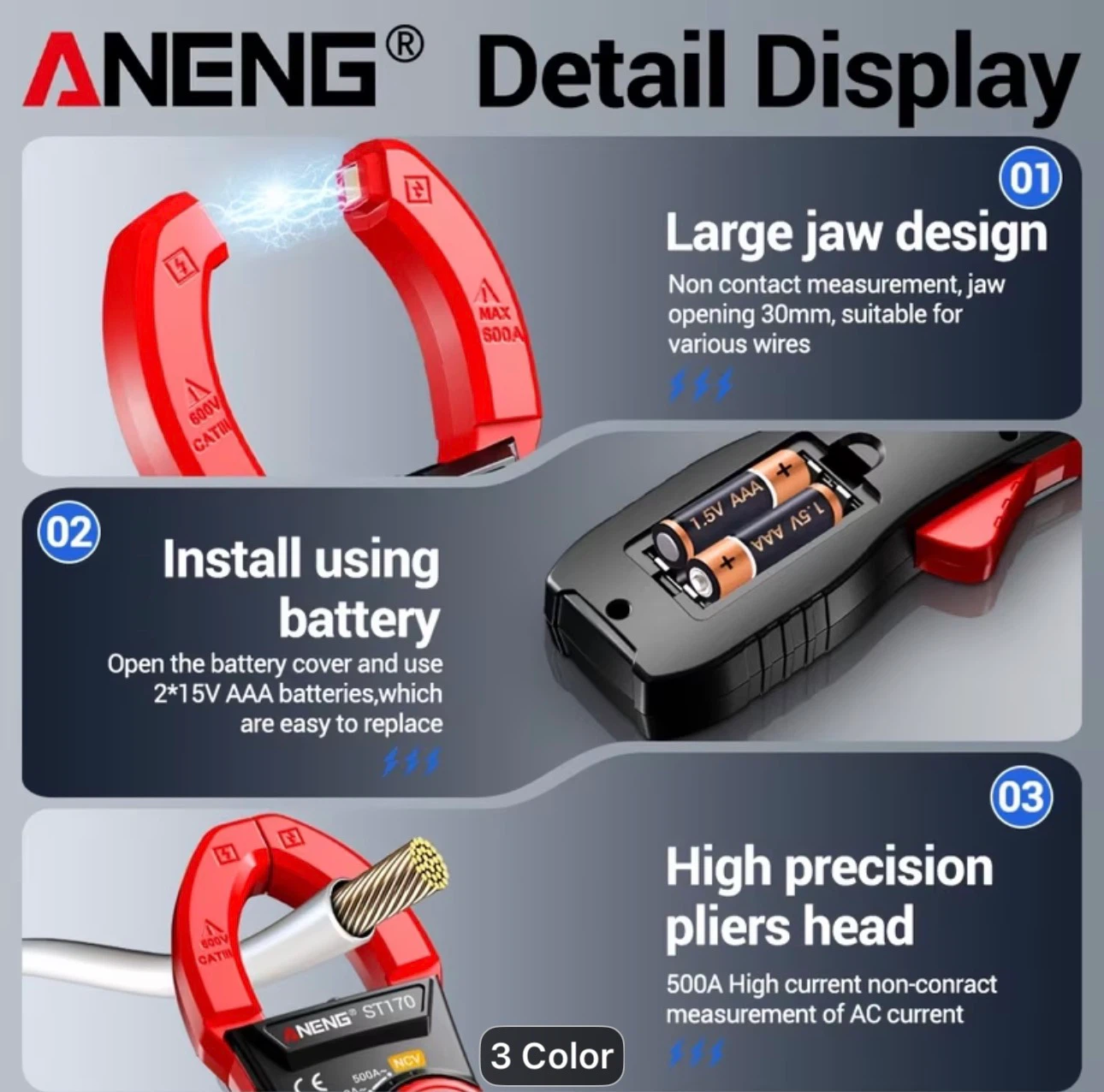 ANENG Clamp Meter Digital Multimeter - photo 3