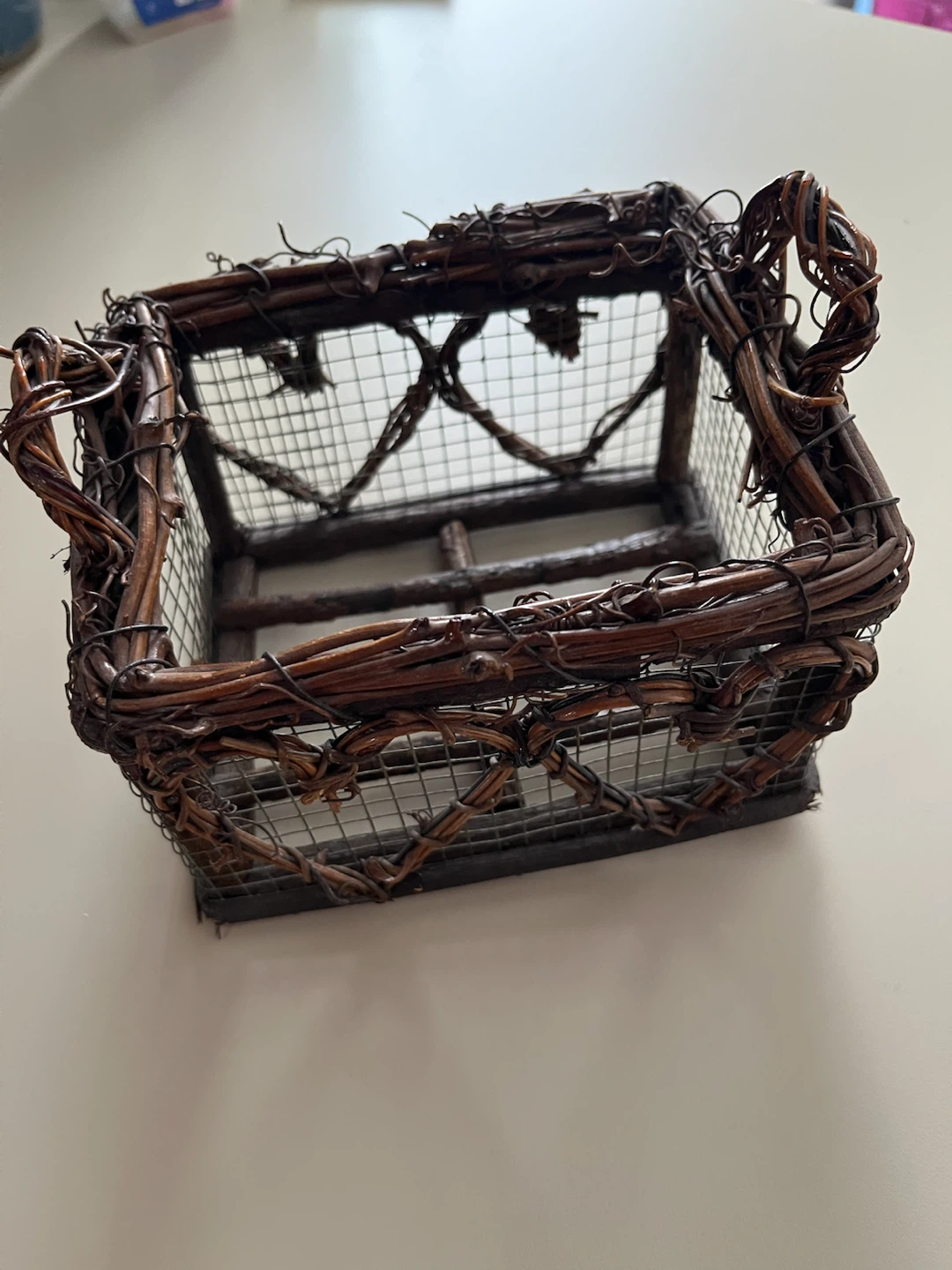 Decorative Woven Baskets with Hearts (Set of 2) - photo 5