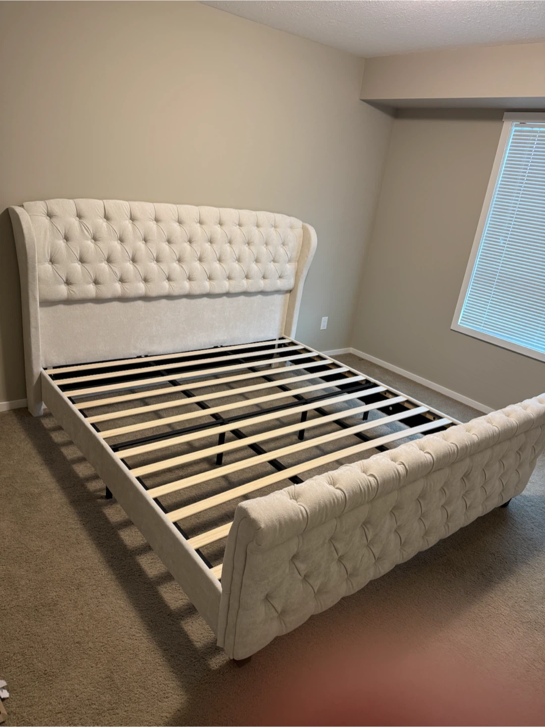 Brand new never used king size bed frame *still in box*