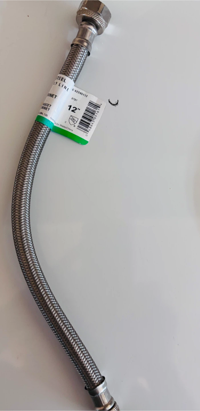 Watts 12" Stainless Steel Braided Faucet Supply Line