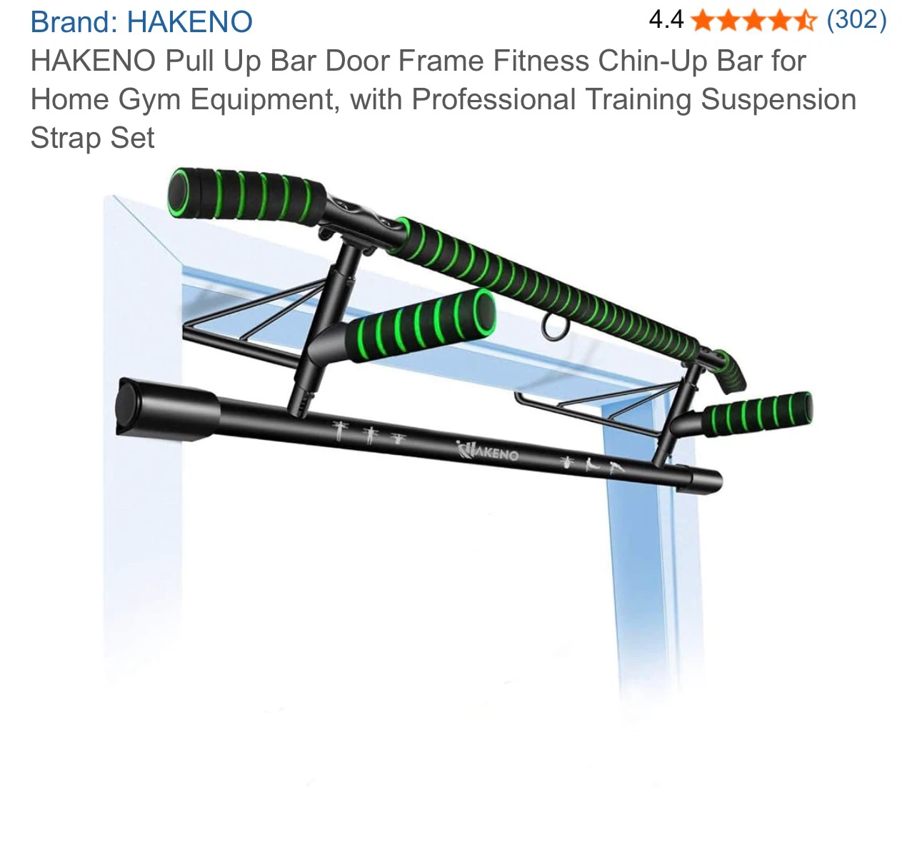 HAKENO Doorway Pull Up Bar - photo 3