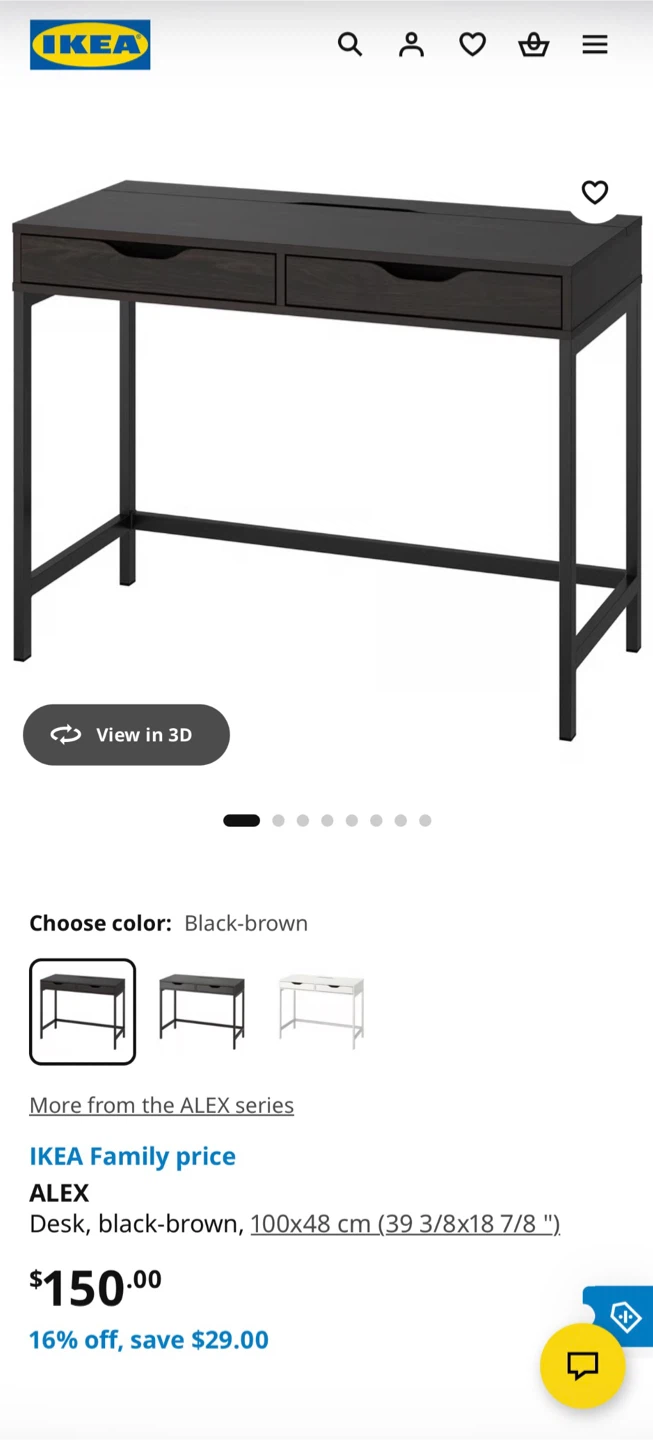 [LIKE NEW] IKEA ALEX DESK 100x48 cm (39 3/8x18 7/8 ")