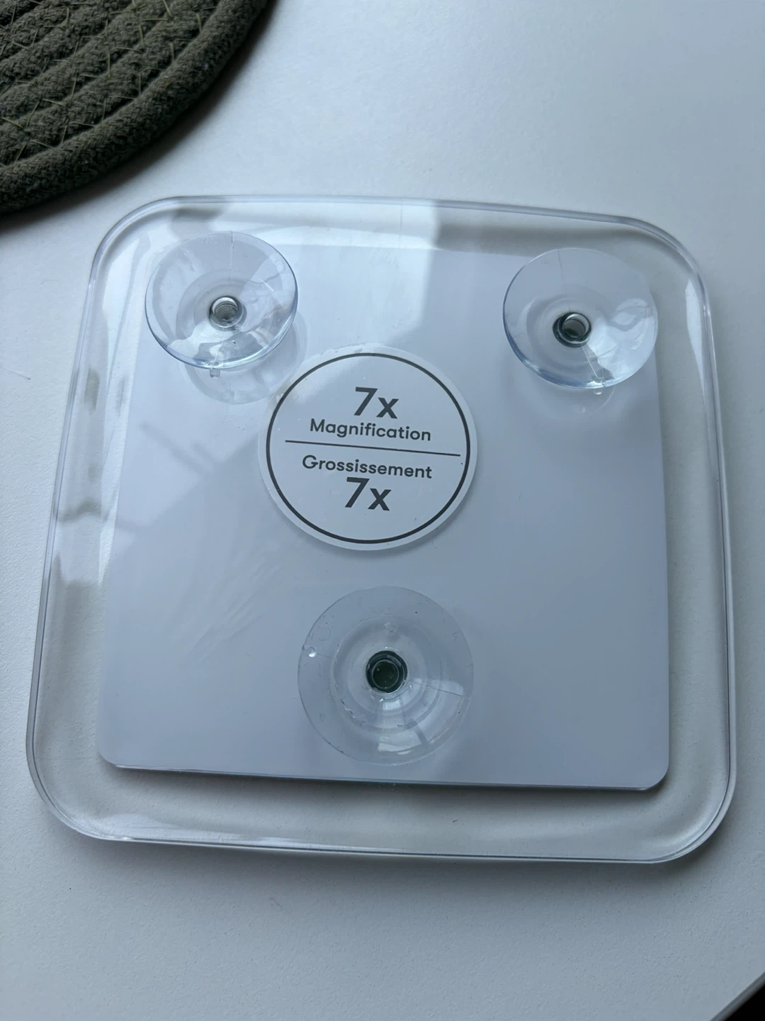 Magnifying Mirror with Suction Cups - 7X Magnification - photo 2