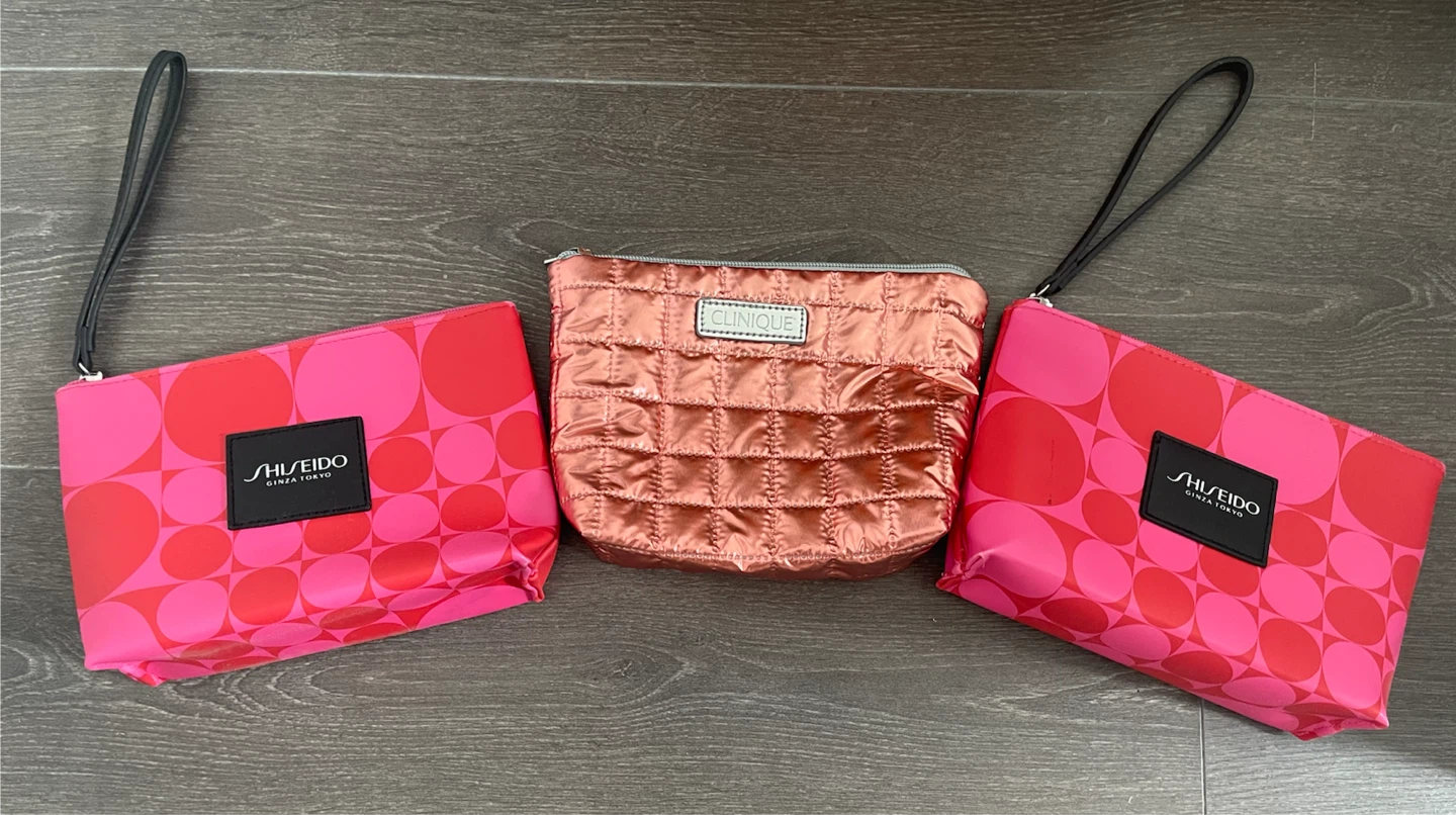 Shiseido & Clinique Pouches Set