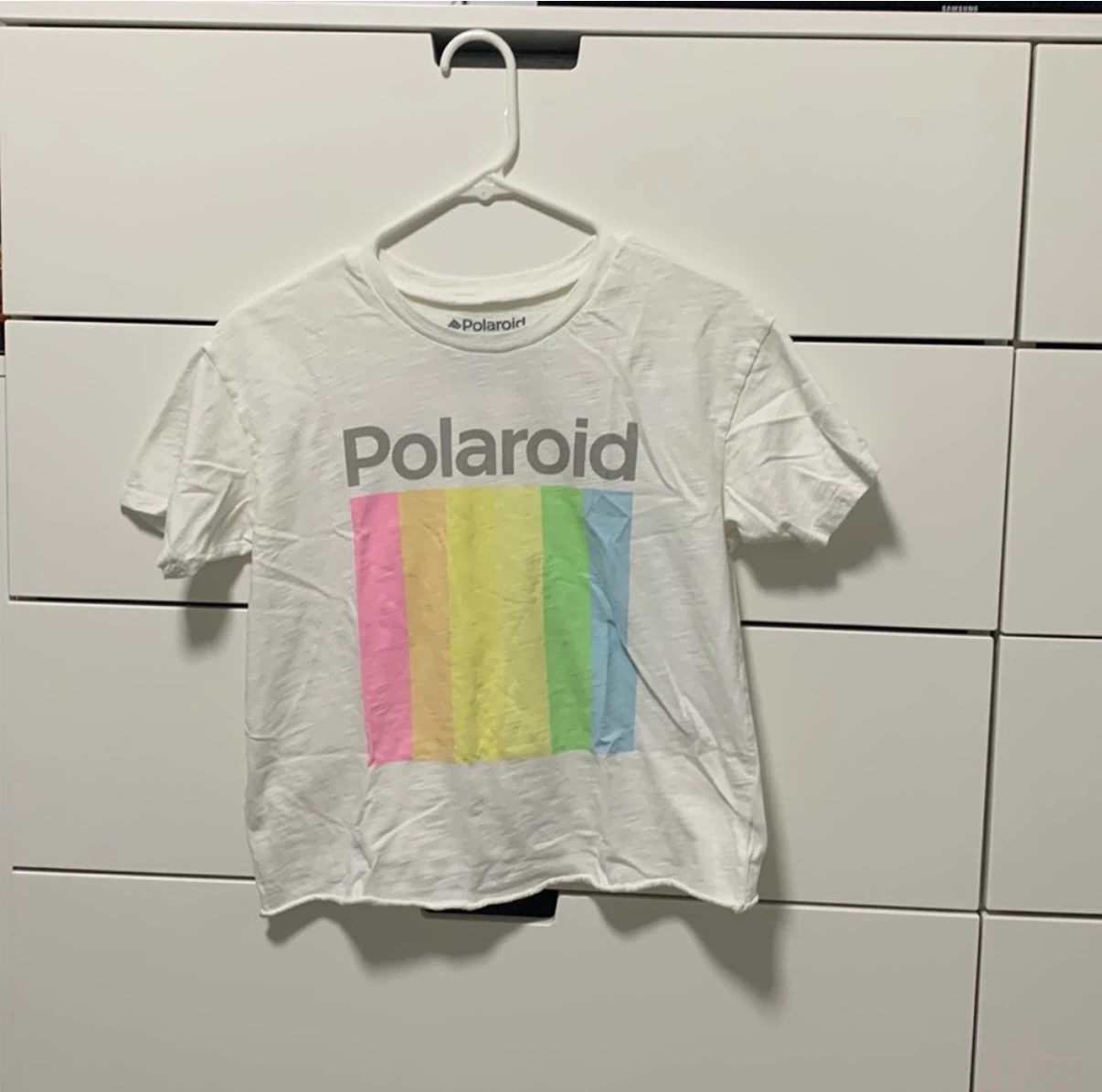 Polaroid T-Shirt Rainbow Logo White XS