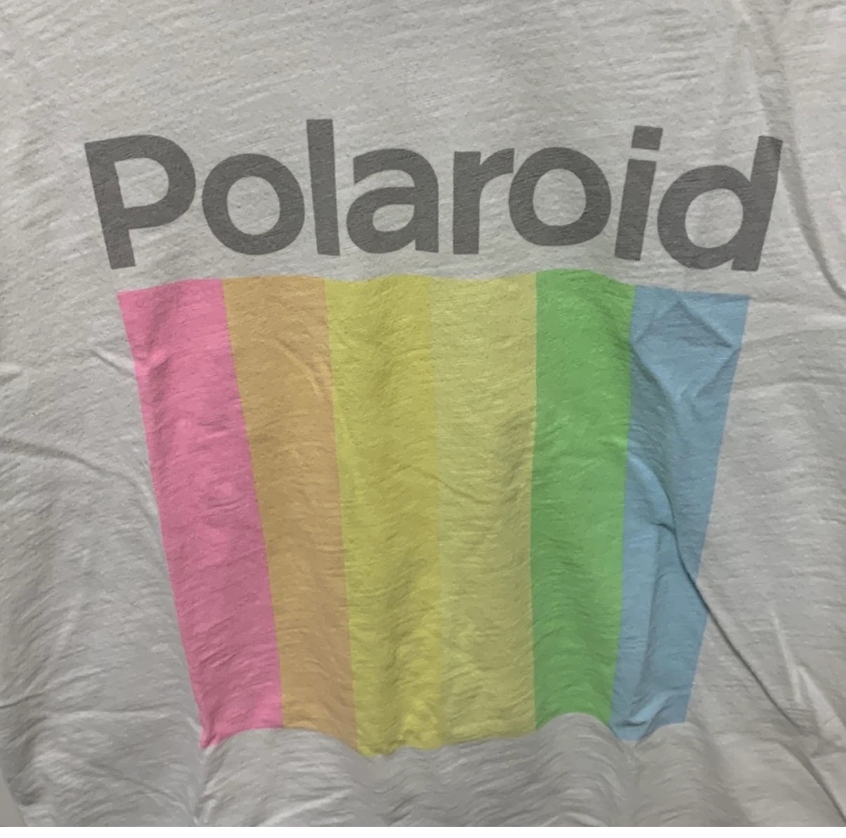 Polaroid T-Shirt Rainbow Logo White XS - photo 2