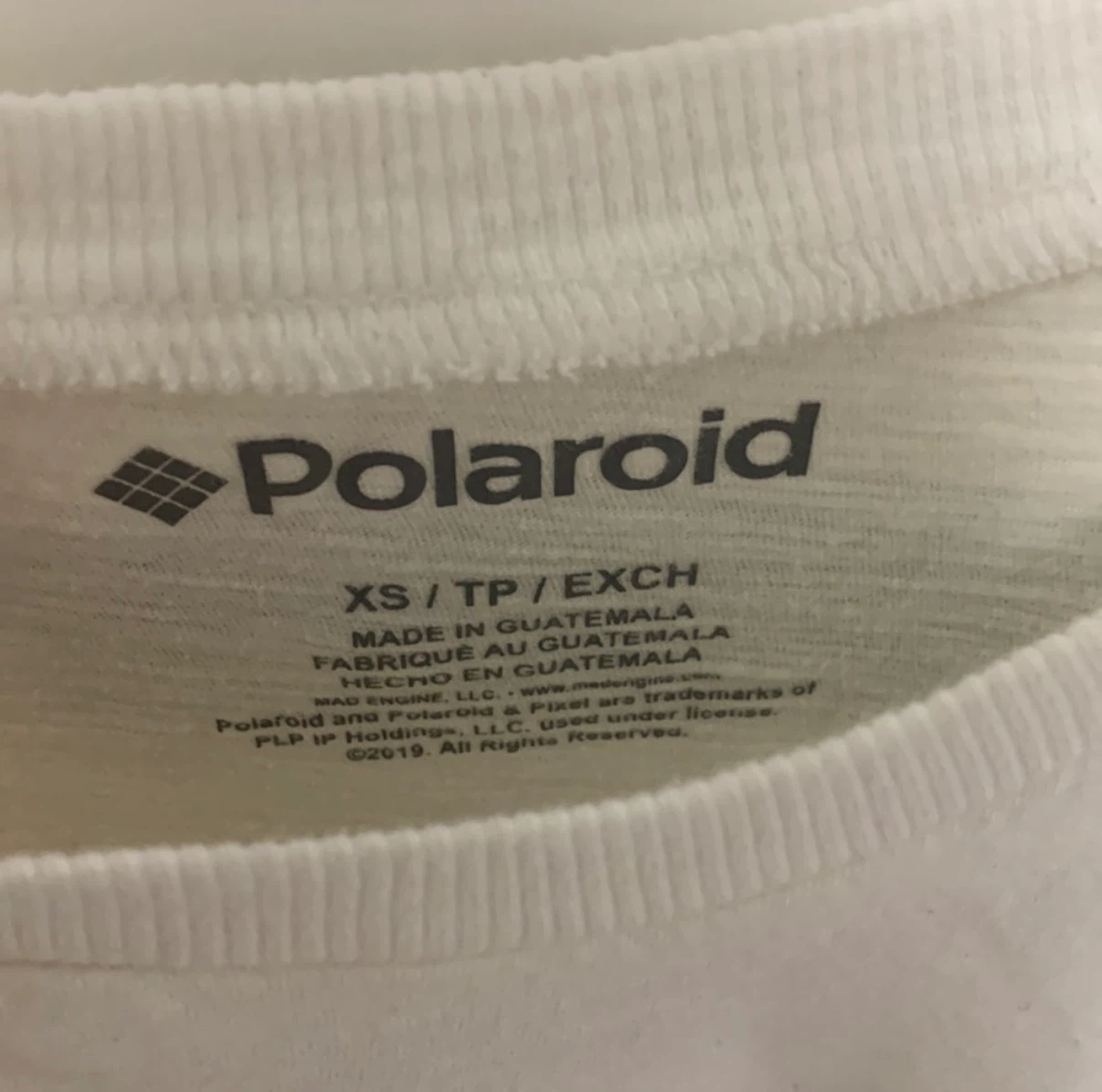 Polaroid T-Shirt Rainbow Logo White XS - photo 3