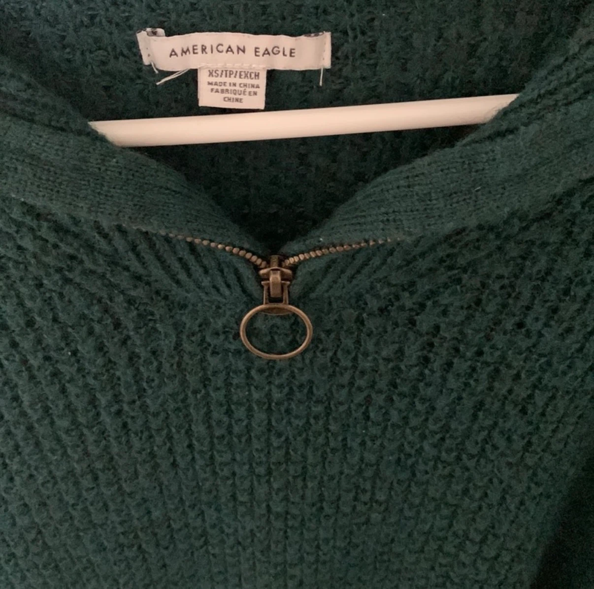American Eagle Green Quarter Zip Sweater - photo 2