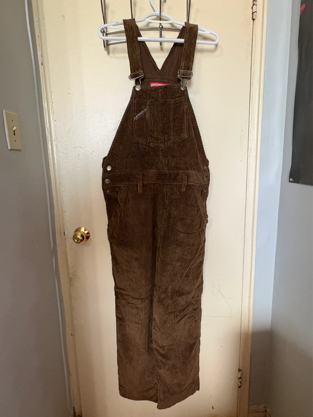 Unionbay Brown Corduroy Overalls - Medium