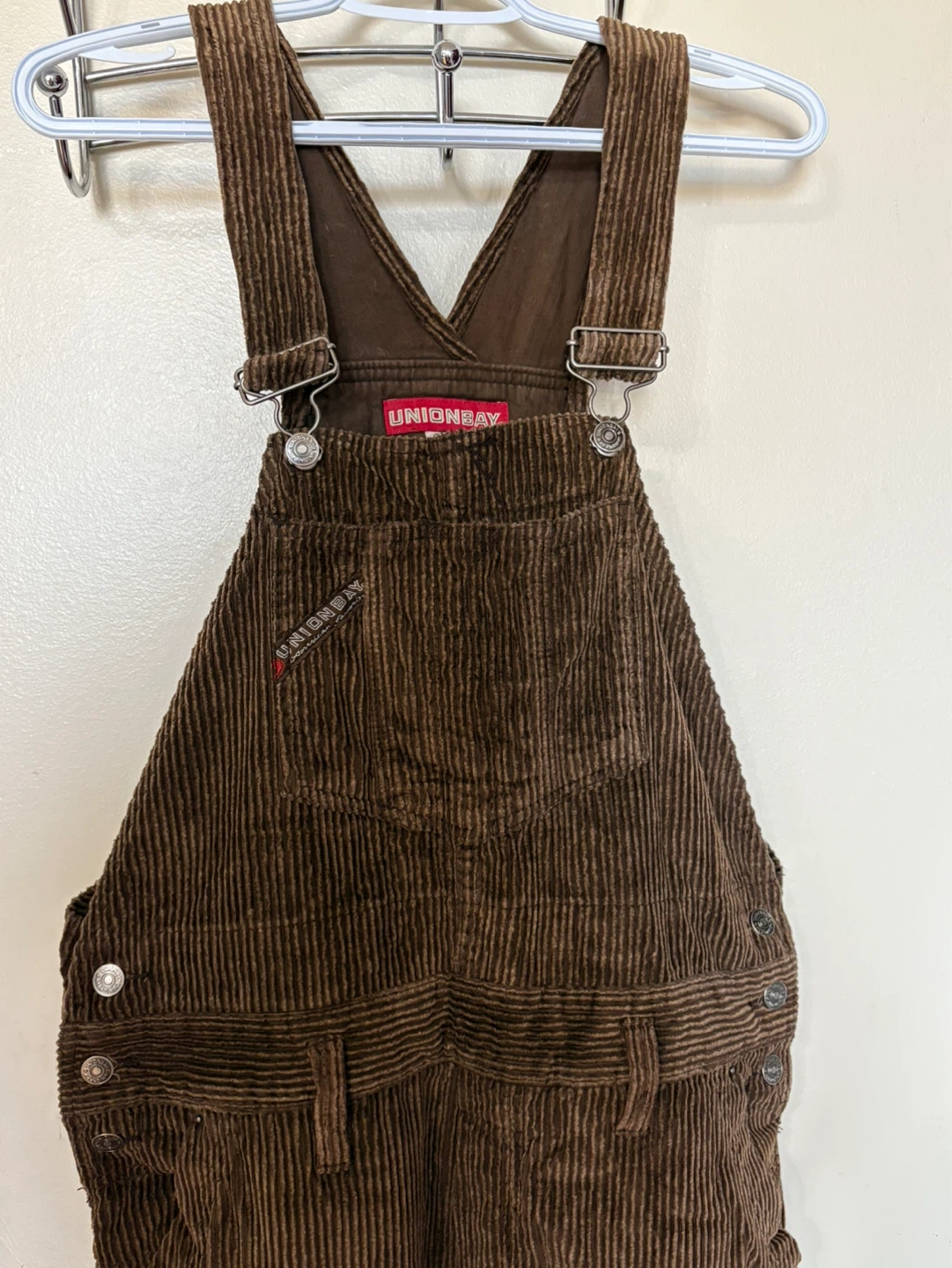 Unionbay Brown Corduroy Overalls - Medium - photo 2