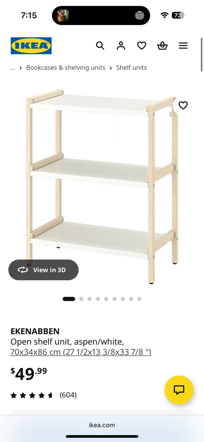 IKEA EKENÄBBEN Open Shelf Unit