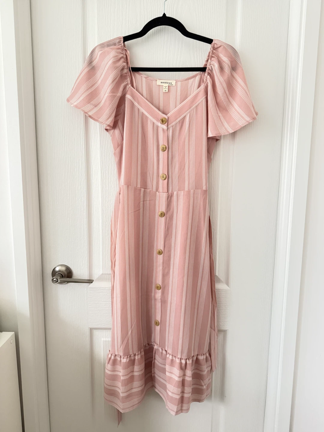 Pink Dress with Puff Sleeve - photo 2