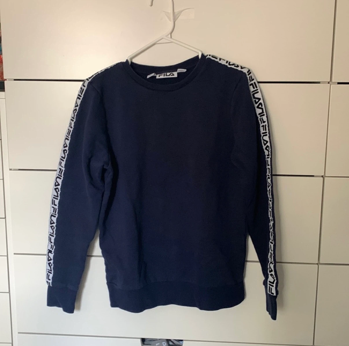 Fila Crewneck Sweatshirt Navy Blue Size Medium