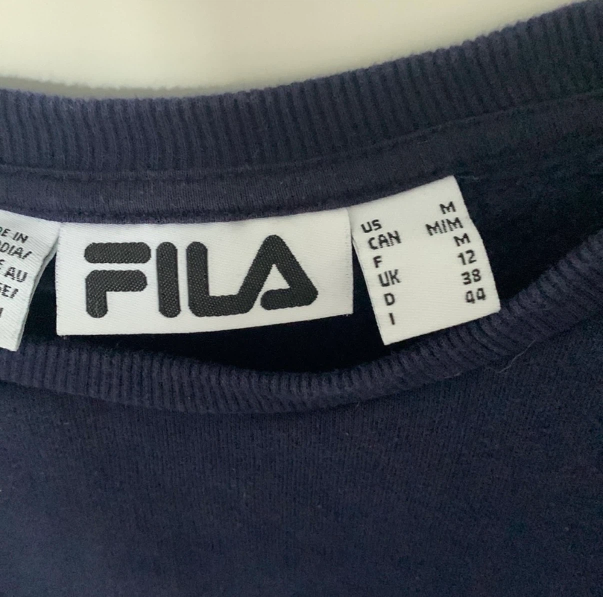 Fila Crewneck Sweatshirt Navy Blue Size Medium - photo 2